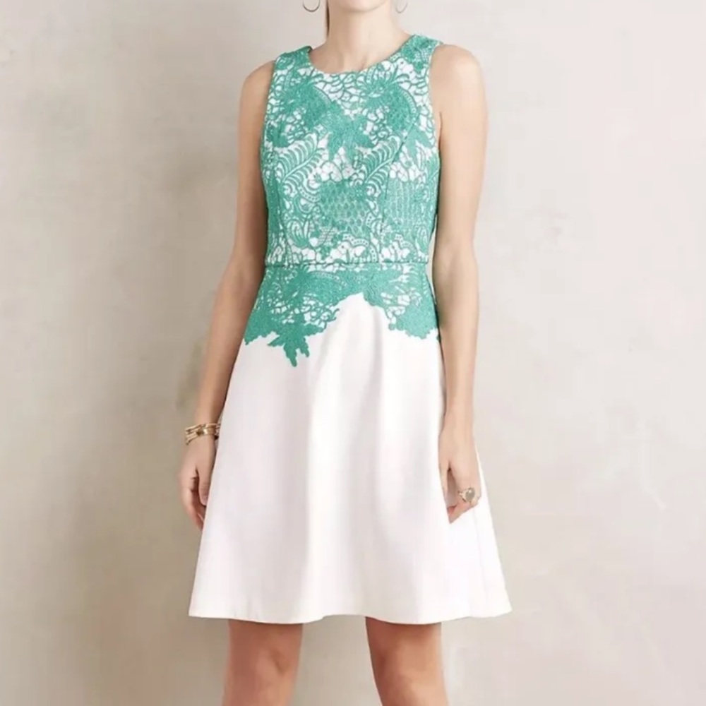 Anthropologie Moulinette Soeurs Arbor Lace Fit and Flare Dress
